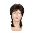 Baruisi 80s Men's Mullet Wig Brown Cosplay Halloween Wig for Fancy Dress