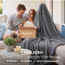 Bedsure GentleSoft Frost Gray Fleece Blanket for Couch - Cozy Soft Blankets for Women, Cute Small Throws for Girls, 90x90 Inches
Amazon's Choice