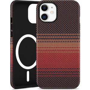 Jusy Compatible with Magsafe Phone Case for iPhone 12/12 Pro, Minimalist Design iPhone Cover with Wireless Charging（Matte） - Red