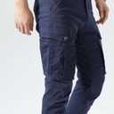 Plaid&Plain Pants For Men 32Wx30L Navy