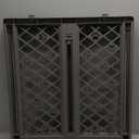 MYPET North States Paws Portable Pet Gate: 26-40" Wide. Pressure Mount. No Tools Needed. Made in USA, 23" Tall, Expandable, Durable Dog Gates for Doorways, Fieldstone Gray