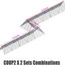 Foldable Expandable Chicken Tunnel for Outdoor Yard, Heavy Duty Poultry Run Tunnel, Predator Proof Enclosure Playpen for Chickens Rabbits Ducks