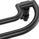 ENJOYBASICS Double Curtain RodBlackout Wrap-Around Curtain Rods for Windows 48 to 84 InchAdjustable from 32 to 86 Inch for Room Darkening Curtains, Matte Black