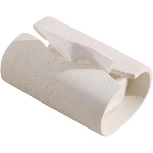 Tissue Box Cover Rectangle, Resin Facial Tissue Holder Covers Toilet Paper Holder, Tissue Holders Decorative Paper Dispenser Home Decor for Bathroom Kitchen Bedroom Living Room Office Cream