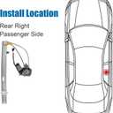 748-568 Rear Passenger Side Power Window Regulator with Motor Assembly Compatible with 2002-2006 Jeep Liberty, OE Replace 11A536, 11M232, 82626AR, 86879, SK748568, WLA2019, 55360034AA, 55360034AB