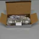 BESTTEN Keyed Entry Door Knob with Lock, Interior and Exterior Door Lock, Standard Ball, Satin Nickel