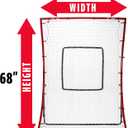 Franklin Sports Baseball Rebounders + Pitchback Nest - Pitch Return Trainer + Rebound Net with Attachable Pitching Target- All Angle Fielding Rebound Net for Grounders + Pop Flies, 68 X 48-inch