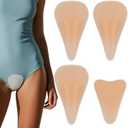 2 x Seamless Modesty Cover, Invisible Silicone Insert, Discreet Underwear Guard, Smooth Front Concealer Pad, Comfort Wear Protector for Women (4 Pack)