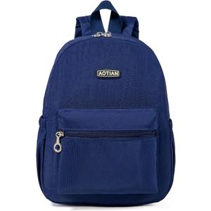 AOTIAN Mini Lightweight 11.8 Inch Backpack Durable Travel Hiking Women and Girls Small Daypack, 7 Liters Blue