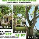 4-in-1 Electric Pole Saw&Pruning Shear Combo, 6" Pole Saw for Tree Trimming