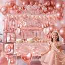 10th Birthday Decorations,Double Digits Bday Decor Peace Out Single Digits Backdrop Banner Glitter Cake Topper Tablecloth Balloons Sash Crown Boxes For Rose Gold 10th Girls Pink Bday Party Supplies