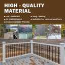 HYPERGIANT 105 Pack 36" Aluminum Deck Balusters, 3/4" Round Railing Spindles with Connectors and Screw, Hollow Metal Balusters for Railing, Black Stair Spindles