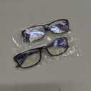 Gaoye 2-Pack of Reading Glasses +0.5 - Blue-Light Filter, UV Protection - Readers with Rectangle Frames (Black)