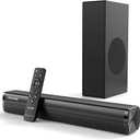 Nylavee Sound Bar - Hi-Fi Stereo Soundbar with Subwoofer, 80w Peak Power, Deep Bass Boost, 16-inch Small Bluetooth Sound Bar with HDMI-ARC, Coaxial, AUX Connection for TV, Computer, Projector