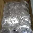 Chinco 50 Pack Acrylic Clear Button Pins Badge Clear Custom Button Pins Kit Blank Photo Bulk Make Your Own Buttons for DIY Craft Supplies(2.875 Inch)