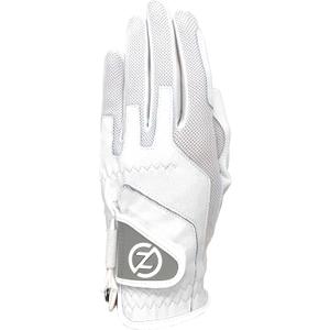 Zero Friction Women's Compression-Fit Synthetic Golf Gloves, Universal Fit (White)