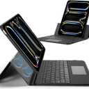 ESR Ascend for iPad Pro 13 Inch (M5/M4, 2025/2024), Keyboard Case with Trackpad, Magnetic Detachable Keyboard with Backlit Keys, Fully Adjustable Portrait/Landscape Stand, Black