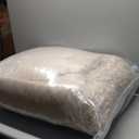 Bean Bag Chair with Ottoman - Modern Comfy Beanbag Sofa with Footrest, Soft Faux Fur Lounger Chair for Adults Teens, Cozy Memory Foam Filled Gaming Reading Chairs for Bedroom, Living Room (Camel), 38"D x 40"W x 28"H