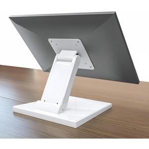 WEARSON Vesa Monitor-Mount Stand Low Profile - Lay Flat Folding Monitor Stand With VESA 75x75 and 100x100 White