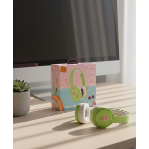 Kids Headphones Bluetooth 5.3 Wireless 60H Play Time Volume Limited 85/110dB Over Ear Foldable Protection Headset/Wired Aux Built-in Mic for Boy Girl Travel School Pad Tablet 