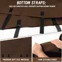TV Cover for Moving, Fits to 50"- 55" Flat Screen TV Moving Cover, Dustproof Coffee Felt TV Screen Covers, Anti-Scratch TV Bags for Moving with Bottom Strap for House Moving, Home Renovation