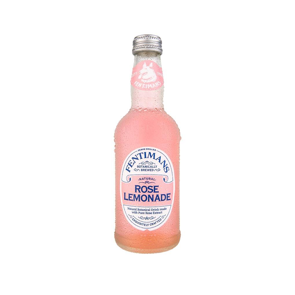 Fentimans Sparkling Rose Lemonade - Sparkling Pink Lemonade with Natural Ingredients & Pure Rose Extract, Mixer, Craft Soda, Botanically Brewed Lemonade - 9.3 Fl Oz (Pack of 24) Best Before 11/28/2026
