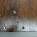 Step Stool for Adults,Holds up to 500Lb,Heavy Duty Sturdy Two Step Stool for Kichen/Bathroom/High beds, Wooden&Metal Frame, Non-Slip Pads (Brown)