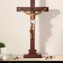 Jesus Crucifixion Building Blocks Set, Compatible Lego Religious Christian Toy Gift for Adults & Kids, Bible Story Model for Home Church Office Decor, 588 PCS