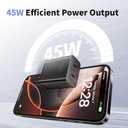 45W Charger iPhone 17 16 Pro Max,Long 6FT Dual Port Phone Charger USB C Super Fast Charge Block Fast Charging 6Foot USBC to C Nylon Braided Cable for iPhone 17/17 Air/16/16e/16 Pro/15 Pro/15 Plus/iPad