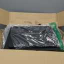 DUMOS Nightstand Small Dresser with 2 Fabric Drawers, Side Tables Bedroom End Table Bedside Storage Furniture for 20 inch Tall Night Stand for Entryway, College Dorm, Matte Black, Pack of 2 