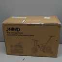 JMMD 6 in 1 Toddler Bike with Push Handle for Kids 18-60 Months, 12" Foldable Balance Bike with Training Wheels, Pedals, Brakes, Kickstand, Push Tricycle Toddler Gift & Toys for Boy & Girl (Large, Black)