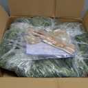 24 Inch Real Touch Norfolk Pine Christmas Wreath with Two-Tone Bow & 4 Copper Bells, Artificial Pine Wreath for Front Door, Wall, Window, Mantle, Table, Indoor & Outdoor Holiday Dcor