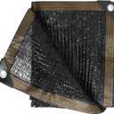 50% Shade Cloth, 6.5x10FT Sun Shade Cover Net Mesh Tarp with Grommets for Greenhouse, Plant, Garden, Patio, Pergola, Sun Shade Canopy Black