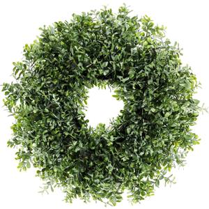 26'' Large Boxwood Wreath for Front Door, Window - Artificial Boxwood Leaves Greenery Outdoor Wreath for Wedding Farmhouse Porch Wall Room Home Decor