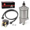 Starter Motor & Relay Compatible with Yamaha Raptor 660 660R YFM660R 2001 2002 2003 2004 2005 3SX-81890-00-00 3XF-81815-00-00 4XE-81940-12-00