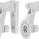 uxcell Adjustable Security Camera Bracket, Plastic Wall Mount CCTV Stand 110mm Height for Home Surveillance System Mounting, White 2pcs
