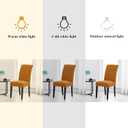 Joccun Chair Covers for Dining Room Set of 6,Dining Chair Slipcovers Stretch Dining Room Chair Covers Seat Protector,Washable Parsons Chair Cover for Home,Hotel,Banquet(Gold,6 Pack)