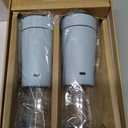 Electric Salt and Pepper Grinder Set with Storage Base, Stainless Steel Rechargeable Salt and Pepper Grinder Set with 4.5 oz Large Capacity, 1.8" Wide Mouth, Adjustable Coarseness, Ideal for Kitchen
