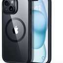 ESR for iPhone 15 Case, Compatible with MagSafe, Military-Grade Protection, Yellowing Resistant, Scratch-Resistant Back, Magnetic Phone Case for iPhone 15, Classic Series, Clear Black