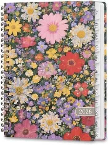 2026 Planner, Weekly and Monthly Calendar Agenda Book, Jan 2026 - Dec 2026, Hardcover Planning Academic Planner for Office School Supplies and Desk Accessories - A5 (6.3'' x 8.5'')