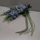 8 x 8PCS Dusty Blue Delphinium Artificial Flowers 33.5'' Faux Delphinium Stems Larkspur Silk Flowers for Wedding Table Centerpieces Home Garden Decor(Dusty Blue)