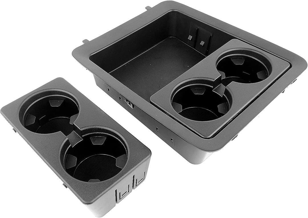 22860866 15828147 Center Console Cup Holder Tray Fits for Chevy Avalanche Silverado Suburban Tahoe GMC Sierra Yukon