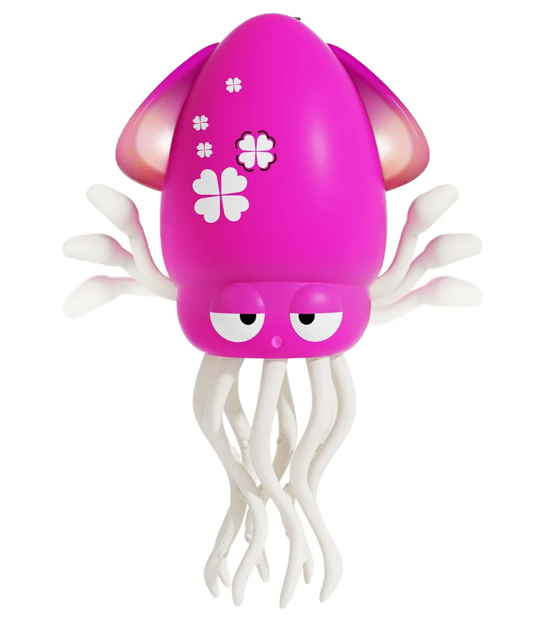 Electric Dancing Octopus Light Music Suitable for 12-18 Months Old Baby Toys, Kid Crawling Squid Toys Suitable for Toddler Tummy time, Christmas for 1 2 3 4 5 6 Year Old Girl (Purple) Pack of 3