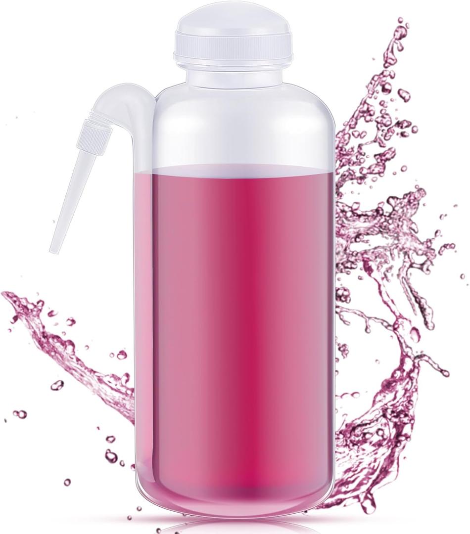 Jingmore 1 Pack Communion Cup Filler Bottles, No-drip Squeeze Dispenser for Church Communion Services, Passover, Easter, Mass, and Religious Events, 17 oz with Side Spout for Easy Chalice Filling