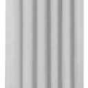 Barossa Design Shower Curtain Liner - Premium PEVA, BPA & PVC Free, No Chemical Smell, Lightweight Standard Size Shower Curtain with 3 Magnets, Metal Grommets -Silver Gray