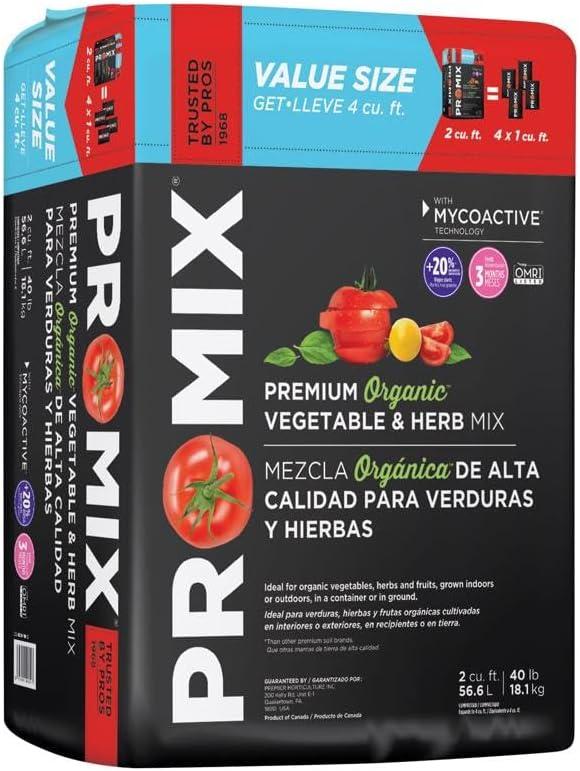 Premium Organic Vegetable & Herb Mix (2 cu. ft.) Promix Soil