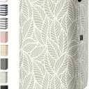 BALEINE Laundry Hamper with Lid, Tall Laundry Baskets with Bamboo Pull Handles, Large Laundry Bin with Internal Support (26 Gal/100L, Antique Foliage)