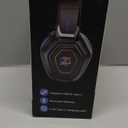 Ozeino 2.4GHz Gaming Headset Wireless with Flip Mic for Ps5, Ps4, PC, Gaming Headphones with RGB Light, 40Hr Battery Bluetooth Headset for Laptop, Mobile, Mac