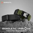 Bandletic Sport Band Compatible with Fitbit Charge 6/5 Bands for Men and Women, Rugged Soft Nylon Wristbands Replacement Straps with Magnetic Fidlock V-Buckle for Fitbit Charge 5/6 Fitness Tracker,  Medium(6.5"-7.1")