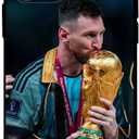 Nikitea ZERMU for iPhone 15 Pro Max Case, Fashion Full Protection Soft Silicone TPU Shock Absorption Bumper Cover for iPhone 15 Pro Max 6.7 inch, Lione%l Mess%i Soccer-10-Argentina Flag